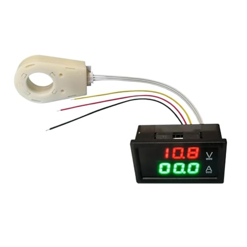 DC0-300V 50A 100A 200A 400A Amperemeter Voltmeter Batterie Monitor LED Digital Strom Spannung Meter for Auto 12V 24V 36V 48V 60V(Yellow) von XJTZFJCZU