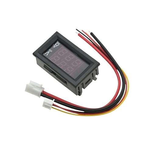Mini Digital Voltmeter Amperemeter DC 0-100V 50A Amp Volt Spannung Strom Meter Detektor Tester 0,28 "Dual LED Display Gauge + Shunt(Red Red With Shunt) von XJTZFJCZU