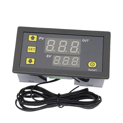 W3230 12V 24V AC110-220V Sondenleitung 20A Digitale Temperaturregelung LED-Anzeige Thermostat mit Heiz-/Kühlsteuergerät(DC12V) von XJTZFJCZU
