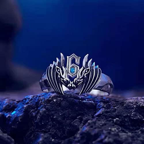 XJruixi Anime Ring Grimmjow Jeagerjaques Cosplay Adjustable Opening Unisex Rings Jewelry Prop Accessories Gift von XJruixi
