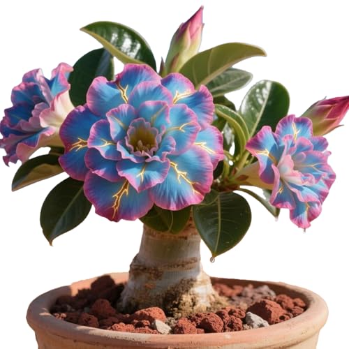 Winterharte mehrjährige，Seltene Rosen，Einfach zu Pflegen，Schnelles Wachstum-mit Auffälligen Blüten (4, C) von XKALKWJA