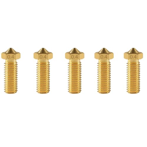 5pcs Lot Messing Extruder Düse Hotend Teil Kompatibel mit Flsun SR 3D -Drucker 1. 75 mm Druckkopf kompatibel mit Super Racer -Modell(0.3mm) von XKBTMIFQ