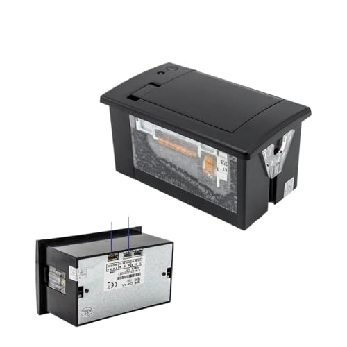 XKBTMIFQ 58mm Thermoseempfänger Drucker Cashhino 58 mit RS232 TTL USB 2 -Zoll -Panel -Mount, kompatibel mit Point of Sale -Systemen(Black - R U -DC12V) von XKBTMIFQ