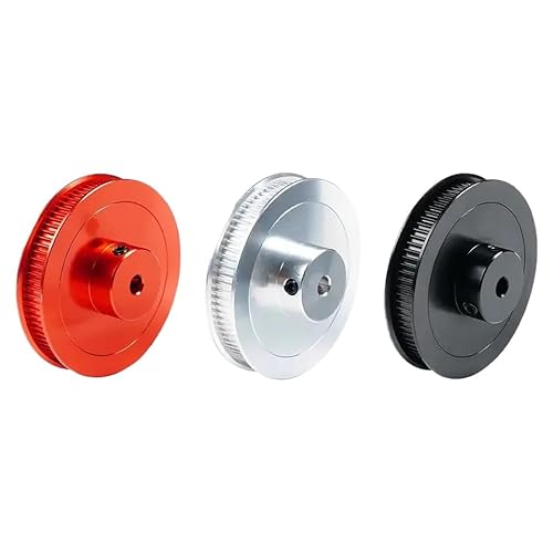 XKBTMIFQ 80T GT2 Timing -Riemenscheibe 80 Zähne Synchronrad 5 mm 8 mm Bohrung 6mm 10 mm Gürtelbreite Aluminium Antriebsriema kompatibel mit 3D -Druckerteilen(B5 W6) von XKBTMIFQ