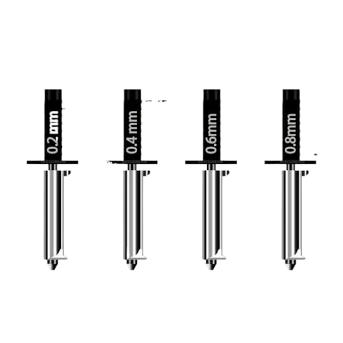 XKBTMIFQ Bamboo Lab A1 A1 3D -Drucker -Hotend -Kit mit 0,2 0,4 0,6 0,8 mm Düsen Ersatz Hotend Assembly Compatible mit Druckern der A1 -Serie kompatibel(Hotend-0.4mm) von XKBTMIFQ