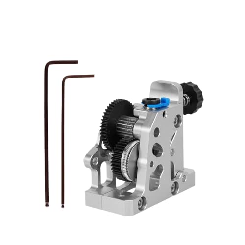 XKBTMIFQ Double Gear Extruder Stahlhärtung Reduziergeschwindigkeitsmotor 3D -Druckerteile kompatibel mit CR10 CR10S Ender3 V2 Voron Hgx Lite(Silver) von XKBTMIFQ