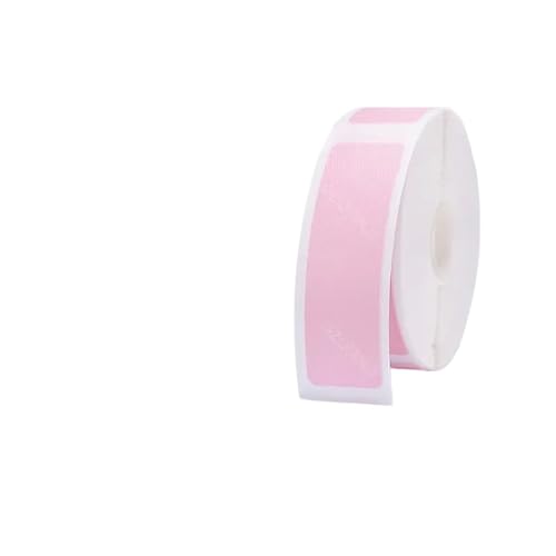 XKBTMIFQ Etikettendrucker wasserdichtes Papier Selbstklebend klarer Druckkratzerwiderstand Preis Dokument D11 D110 D101 H1 kompatibel mit gemeinsamen Etikettendruckern und Geräten(Pink 12x40 155pcs) von XKBTMIFQ