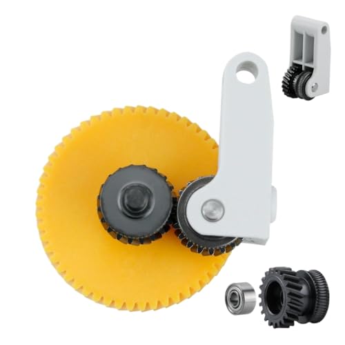 XKBTMIFQ Härterstahl -Extrudergetriebe Kompatibel mit P1S P1P X1 Carbon X1C 3D -Drucker Nickel plattiert wegen resistent kompatibel mit gemeinsamen 3D -Druckermodellen(2pcs) von XKBTMIFQ