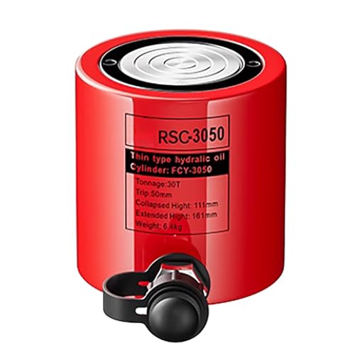 2 Zoll/50 mm beschichtete Kolbenstange, 20-150-Tonnen-Wagenheber mit automatischem Rückzug, korrosions- und rostbeständig, Hydraulikheber(30T/66138lb-2in Stroke) von XKEDNMF