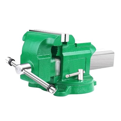 4-10 Zoll Werkbankschraubstock, Ganzstahlschraubstock, 360° drehbar for Spannen von Werkstücken, Metallarbeiten, Schneiden usw.(8in) von XKEDNMF