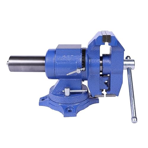 4 Zoll - 6 Zoll Schraubstock, Voll Mit Amboss 360 Grad Drehschraubstock, Blau Drehschraubstock, for Holzbearbeitung, Metallverarbeitung, Etc(5in) von XKEDNMF