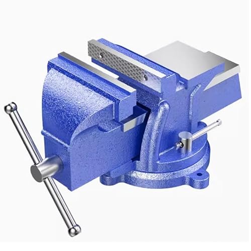 4 Zoll – 8 Zoll Hochleistungs-Schraubstock, Tischschraubstock in Industriequalität, ideal for die Holzbearbeitung, for Schneiden von Leitungen, Sägen und mehr(5-inch heavy duty) von XKEDNMF