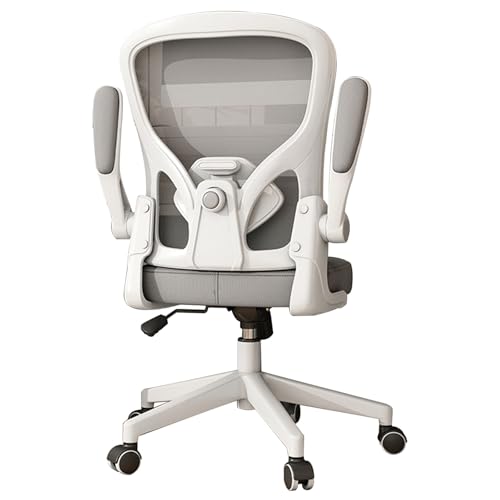 Bequemer Computerstuhl, hochgeklappte Armlehnen und Lordosenstütze, geeignet for Büro, Wohnzimmer, Schlafzimmer, Arbeitszimmer(Pink) von XKEDNMF