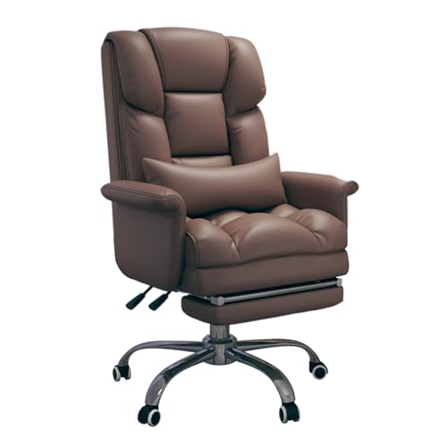 Büro-Hebestuhl, Heimcomputerstuhl, Latexkissen, Senden Sie ein Lendenkissen, Kann Um 135 ° In Einem Großen Winkel Zurückgelehnt Werden, Geeignet for Büro, Wohnzimmer(Coffee) von XKEDNMF