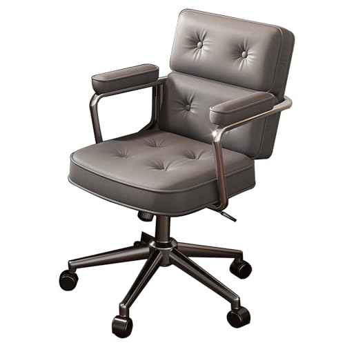Bürostuhl-Rückenstütze, höhenverstellbar, abgerundete Armlehnen, 360°-Drehgelenk, ergonomischer Gaming-Stuhl for Büro, Arbeitszimmer, Wohnzimmer, Schlafzimmer(Gray) von XKEDNMF