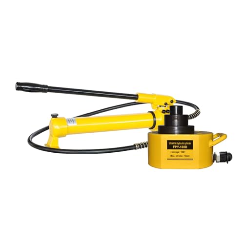 CP-700 Manuelle hydraulische Handpumpe, Flachheber, Hub-Industrie-Mikrohydraulikzylinder, Flachheber-Antriebssatz(100T jack+CP-700 hand pump) von XKEDNMF