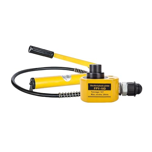 CP-700 Manuelle hydraulische Handpumpe, Flachheber, Hub-Industrie-Mikrohydraulikzylinder, Flachheber-Antriebssatz(10T jack+CP-180 hand pump) von XKEDNMF