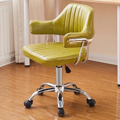 Computerstuhl mit mittlerer Rückenlehne, 360° drehbarer Bürostuhl, for Arbeitszimmer, Schlafzimmer, Büro, Wohnzimmer(Green) von XKEDNMF