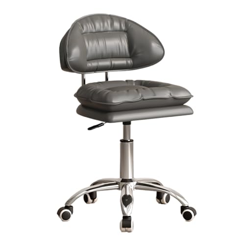 Drehstuhl mit verstellbarer Rückenlehne, mit Sitzkissen aus Schwamm, 360 ° drehbar, frei hebend, geeignet for Büro, Wohnzimmer(Dark Grey) von XKEDNMF
