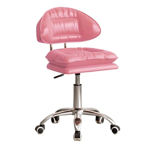 Drehstuhl mit verstellbarer Rückenlehne, mit Sitzkissen aus Schwamm, 360 ° drehbar, frei hebend, geeignet for Büro, Wohnzimmer(Pink) von XKEDNMF