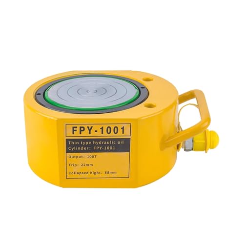 Flacher Wagenheber, multifunktionaler kleiner Hydraulikwagenheber, ideal for eine Vielzahl von Hebeanwendungen(100T/220462lb-0.78" Stroke) von XKEDNMF