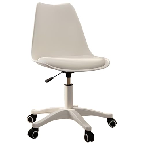 Höhenverstellbarer Bürostuhl, bequemer Gaming-Stuhl, abgerundetes Eckendesign, wasserdichter Stoff, for Büro, Schlafzimmer, Zeichnen, Arbeitszimmer(White) von XKEDNMF