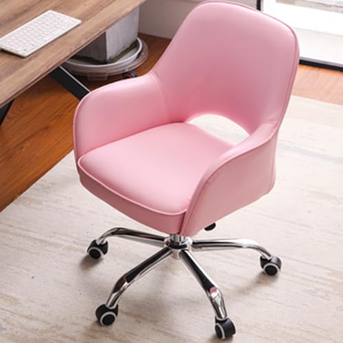 Höhenverstellbarer Gaming-Stuhl mit Rädern und Armlehnen, vielseitig einsetzbar, for Arbeitszimmer, Schlafzimmer, Spielzimmer, Geschäft(Pink) von XKEDNMF