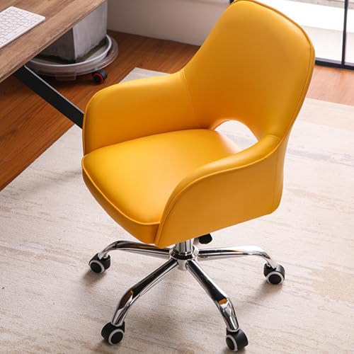 Höhenverstellbarer Gaming-Stuhl mit Rädern und Armlehnen, vielseitig einsetzbar, for Arbeitszimmer, Schlafzimmer, Spielzimmer, Geschäft(Yellow) von XKEDNMF