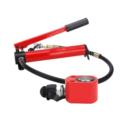 Hydraulikzylinder-Kit, Hydraulikheber mit automatischem Rückzug, mehrere Einsatzwinkel, for den Schiffsbau, Brücken(20T jack+CP-180 hand pump) von XKEDNMF