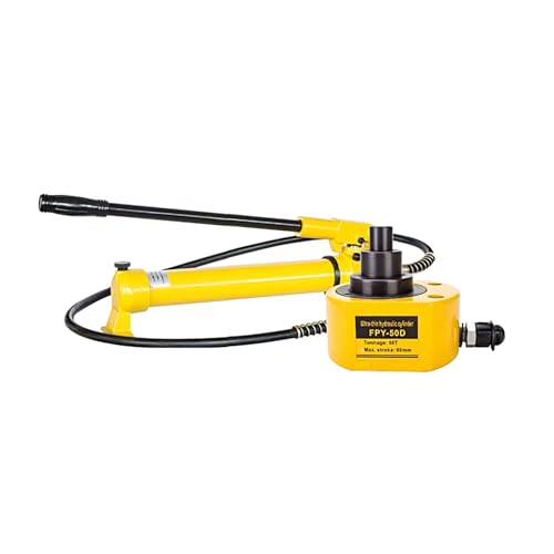 Hydraulischer Wagenheber mit niedrigem Profil, Hub-Industrie-Mikrohydraulikzylinder, manuelle hydraulische Handpumpe(50T jack+CP-700 hand pump) von XKEDNMF