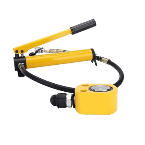 Hydraulischer Wagenhebersatz mit CP-180-Handpumpe, hydraulischer Wagenheber for Arbeiten auf engstem Raum, flacher Wagenheber mit 18 mm/0,7 Zoll Hub(20T jack+CP-180 hand pump) von XKEDNMF