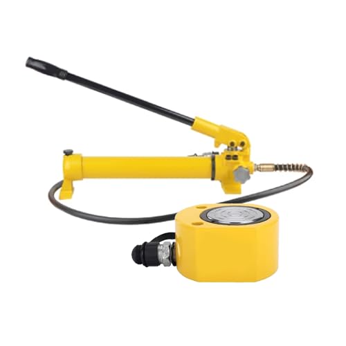 Hydraulischer Wagenhebersatz mit CP-180-Handpumpe, hydraulischer Wagenheber for Arbeiten auf engstem Raum, flacher Wagenheber mit 18 mm/0,7 Zoll Hub(30T jack+CP-700 hand pump) von XKEDNMF