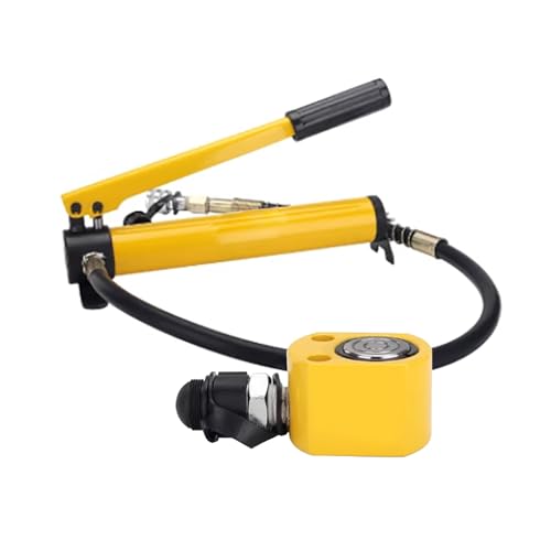 Hydraulischer Wagenhebersatz mit CP-180-Handpumpe, hydraulischer Wagenheber for Arbeiten auf engstem Raum, flacher Wagenheber mit 18 mm/0,7 Zoll Hub(5T jack+CP-180 hand pump) von XKEDNMF