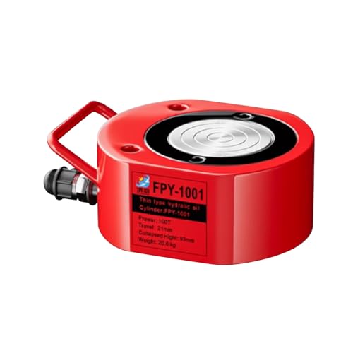 Industrielle Hydraulikheber, Flachheber mit einem Hub von 0,82 Zoll/21 mm, Flachheber, Heber mit automatischem Rückzug(100T/220462lb-0.82" Stroke) von XKEDNMF