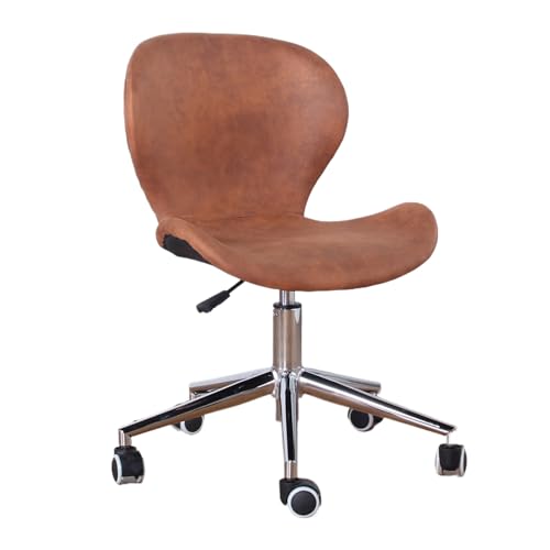 Liegender Bürostuhl, Kompakter Liftsessel, Verdicktes Tablett, Flexibler Lift, Geeignet for Arbeitszimmer, Wohnzimmer(Coffee+silver) von XKEDNMF