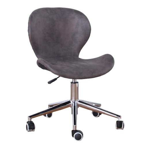 Liegender Bürostuhl, Kompakter Liftsessel, Verdicktes Tablett, Flexibler Lift, Geeignet for Arbeitszimmer, Wohnzimmer(Dark grey+silver) von XKEDNMF