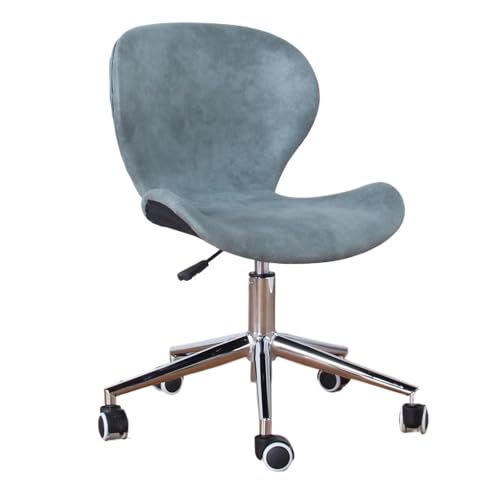 Liegender Bürostuhl, Kompakter Liftsessel, Verdicktes Tablett, Flexibler Lift, Geeignet for Arbeitszimmer, Wohnzimmer(Green+silver) von XKEDNMF