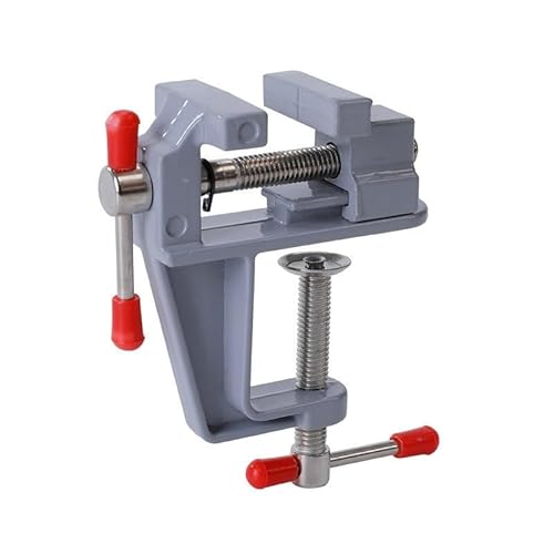 Mini-Aluminium-Schraubstock, DIY-Schraubstock mit festem Werkzeug, Miniatur-Schraubstock, Schmuck, Uhrenreparatur, Heimwerken, Komfort for zu Hause von XKEDNMF