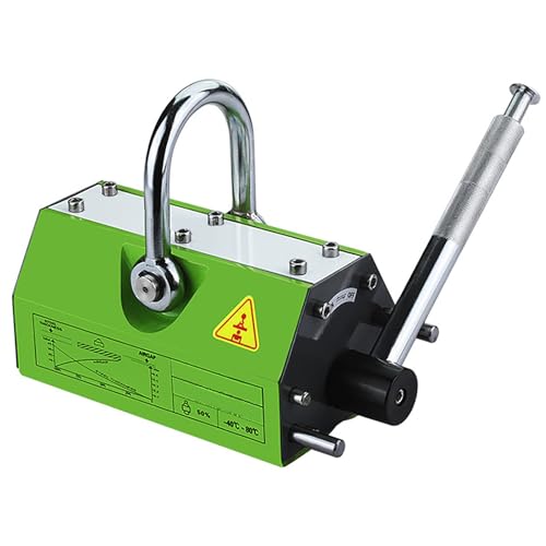 Permanente Hebemagnete for Stahlplatten, Hochleistungs-Hebemagnet mit Entriegelung, Rundstab, Sicherheitsfaktor 3,0, aktualisierte Version(220lbs/100kg) von XKEDNMF