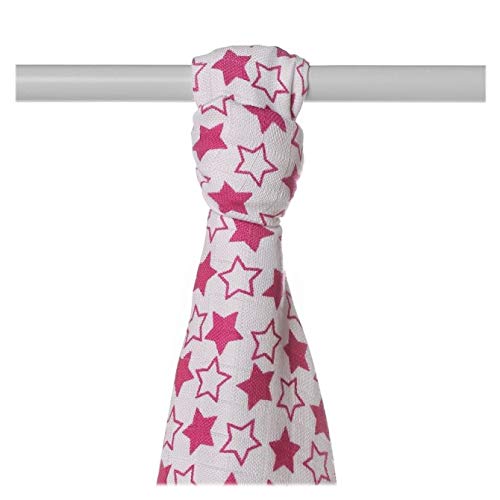 XKKO BMB Bambustuch 90x100 Little Stars Magenta von XKKO
