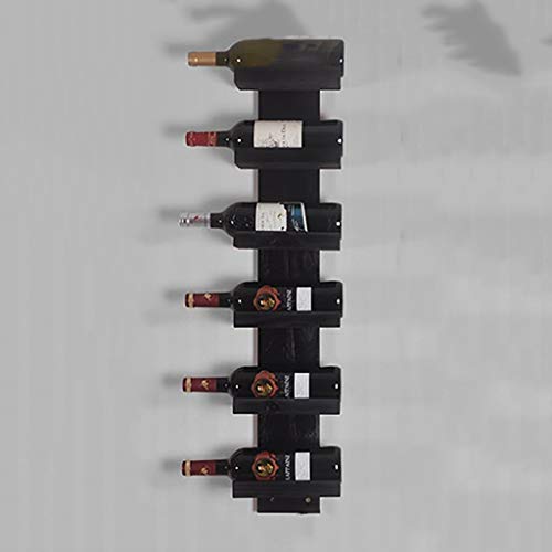 XKNANXCA Weinregalschränke Weinregal Weinständer Wandbehang Wandweinflaschenregal Massivholz Traube Weinregal Weinkeller Weinbar Lagerregal Lagerung mehrerer Flaschen (Farbe: BLAC von XKNANXCA