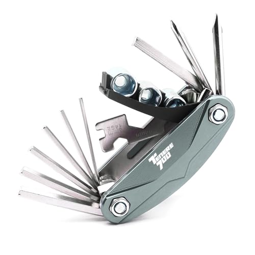 Motorrad-Reparatur-Werkzeug-Set Für Ya&maha TENERE 700 Tenere700 XTZ T700 XTZ700 2024 Neues Motorrad-CNC-Aluminium-Zubehör-Werkzeug-Reparatur-Schraubendreher-Set(E-5) von XKPPCSCPZ