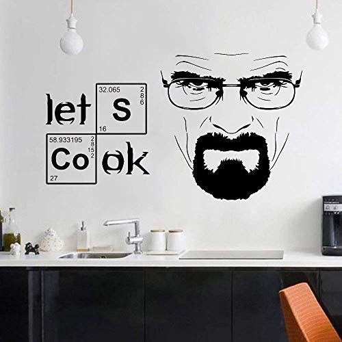 Küche Wandaufkleber Let'S Cook Together And Destroy Wandtattoos Esszimmer Fliesen Kühlschrank Vinyl Teens Room Dekoration Wandbild 72X42 Cm von XKSHUO