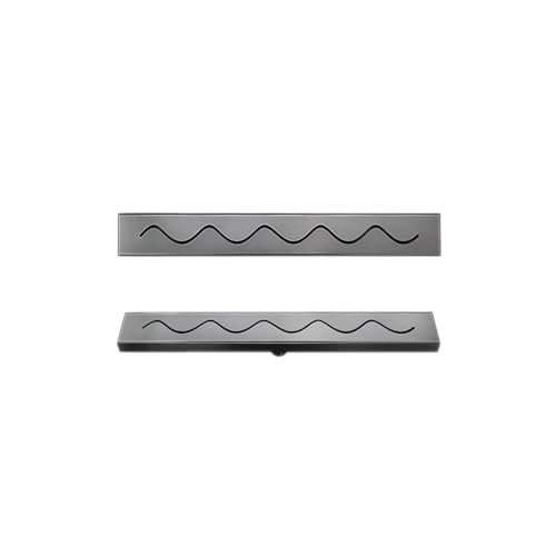 Abfluss mit langer Stange,hohe Durchflusskapazität,mehrere Farben erhältlich,ästhetisch ansprechender Abfluss,geeignet for geruchsdichte Badezimmerentwässerung.(Gray,60cm) von XKSJCDR