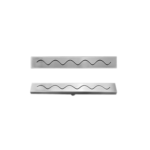 Abfluss mit langer Stange,hohe Durchflusskapazität,mehrere Farben erhältlich,ästhetisch ansprechender Abfluss,geeignet for geruchsdichte Badezimmerentwässerung.(Silver,80cm) von XKSJCDR