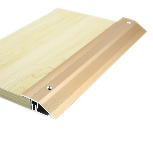 Aluminium-Bodenübergangsleisten, Schwellenrampen, Türübergangsleisten for Rollstuhlfahrer, Fliesen, Hartholz, Laminatböden, Beton, Türkantenleisten aus Metall(Gold,4.5cm) von XKSJCDR