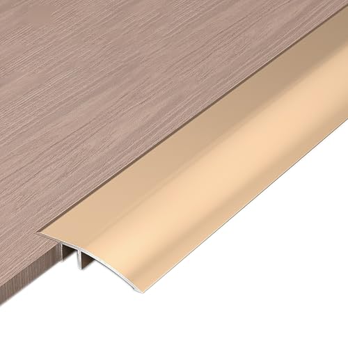 Aluminium-Bodenübergangsleisten,Schwellenrampen,kleine und große Abhänge,robust und langlebig,geeignet for Fliesen,Laminatböden,Beton,mehrfarbig optional(Gold,4.2cm) von XKSJCDR