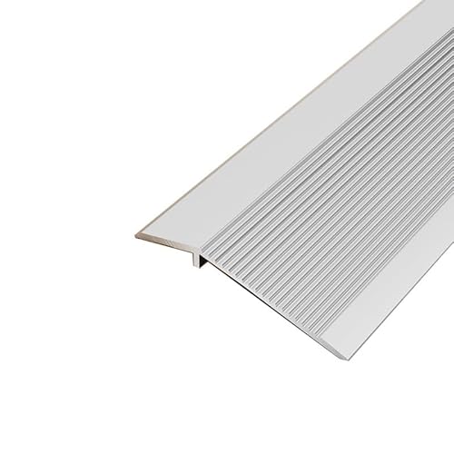 Bodenübergangsleiste, Schwellenrampe, Aluminiumlegierungsmaterial, Geeignet for Laminatböden/Fliesenschwellen, Ausgelegt for Höhenunterschiede von 0,3-1,3 Zoll(Silver) von XKSJCDR
