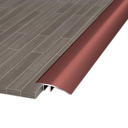 Bodenübergangsleiste,gleicht Höhenunterschiede von 0,2-0,5 Zoll aus,geeignet for Metallkantenleisten,die bei Übergängen von Fliesen zu Teppich verwendet werden(Red) von XKSJCDR