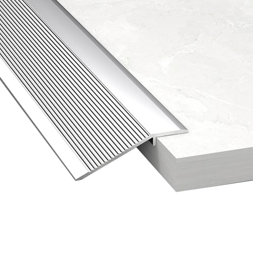 Bodenübergangsleisten,Schwellenleisten,wasserfest und kratzfest,geeignet for Holzböden/Keramikböden,unter Berücksichtigung großer und kleiner Höhenunterschiede(Silver,7cm) von XKSJCDR
